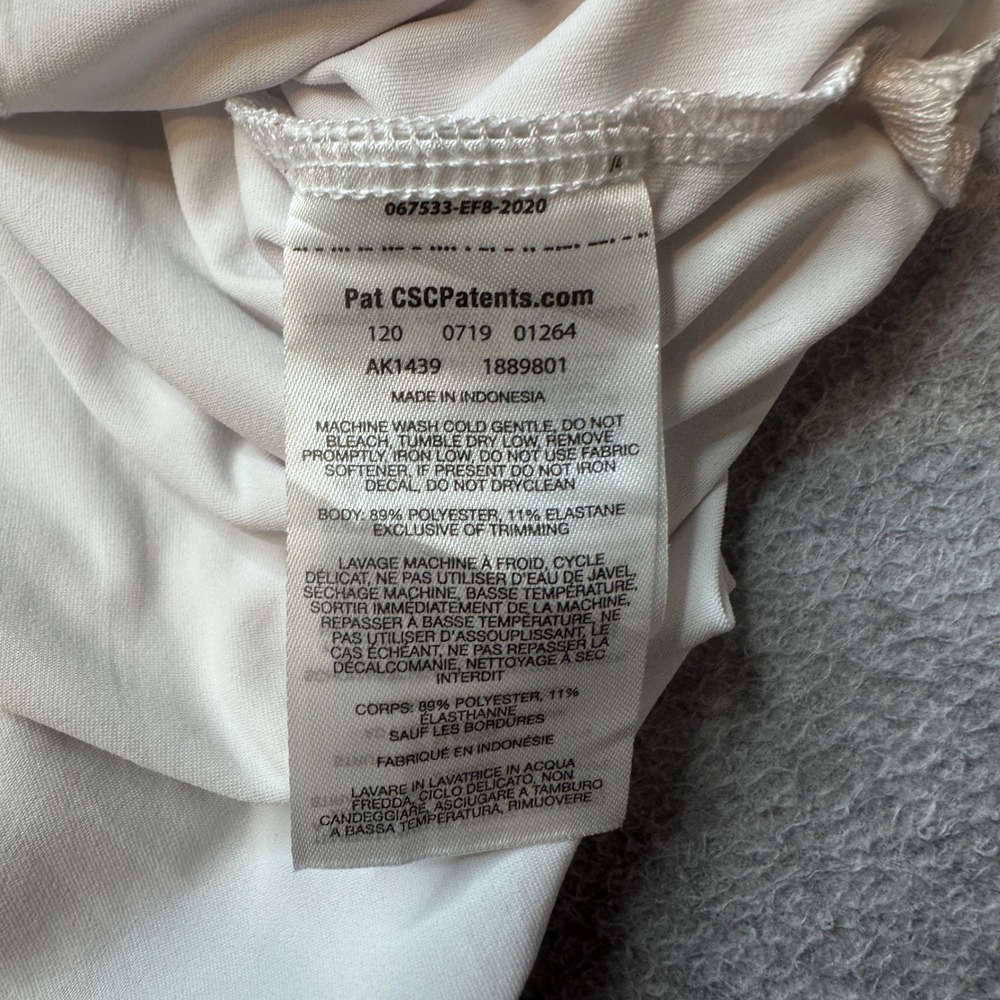 Columbia Hoodie Womens S White Pullover Long Sleeve Split V-Neck Activewear 1889 - Picture 5 of 8